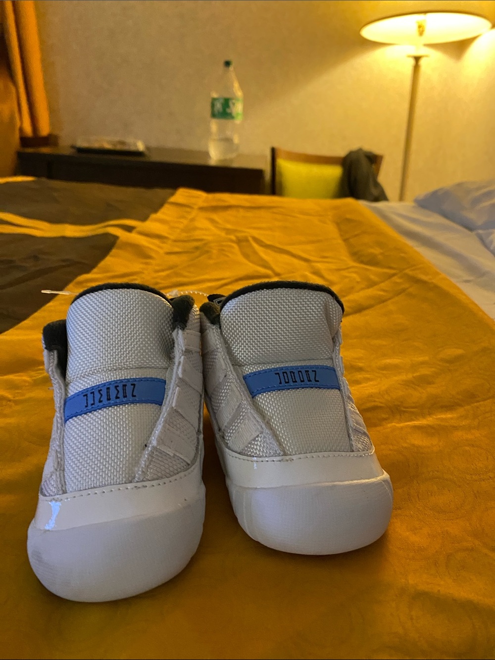 Jordan Baby & Walker Shoes in White and Blue